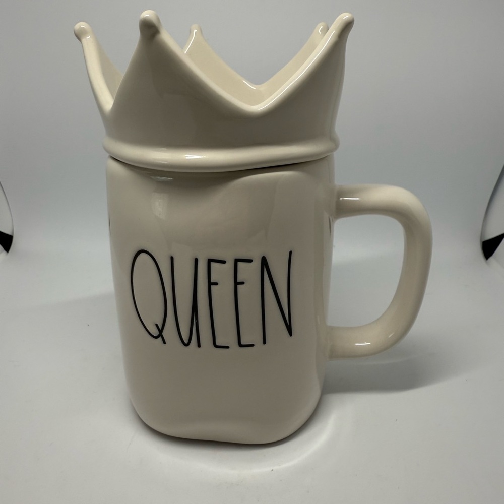 Queen Crown Rae Dunn Mug with Crown Cover